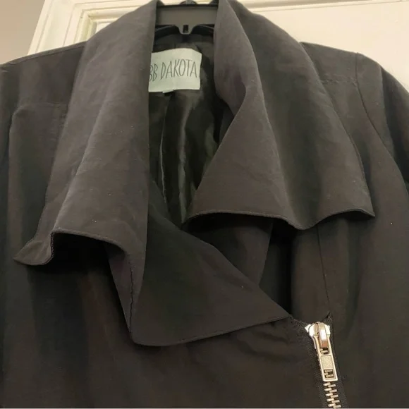 BB Dakota Faux Suede Black Asymmetrical
Jacket Medium Front Zip Up Moto - Picture 8 of 13